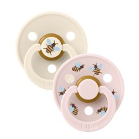 BIBS STUDIO Colour Bumblebee dudlíky kaučuk 2ks – vel. 2