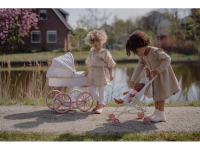 LITTLE DUTCH Kočárek pro panenky golfky skládací Soft Flowers