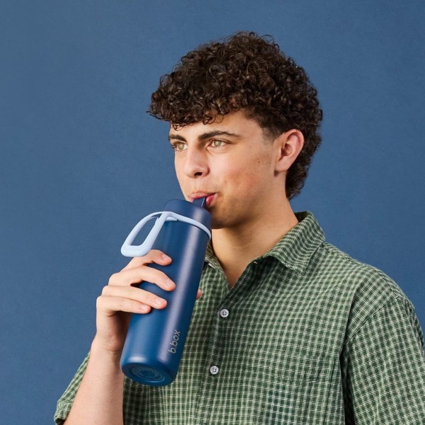B.BOX Nerezová termolahev s brčkem 690 ml