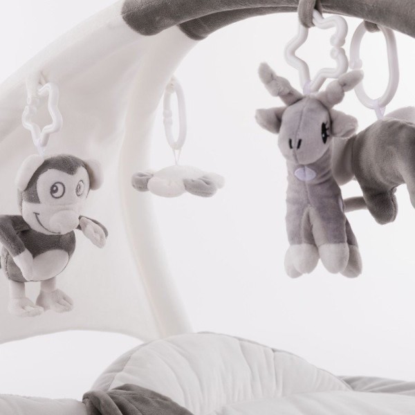 BO JUNGLE Hrací deka s hrazdičkou B-Play Gym