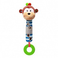 Pískací plyšová hračka Babyono Opička George