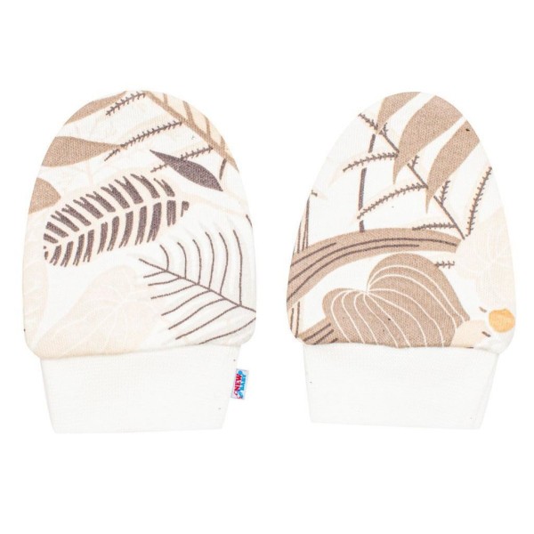 NEW BABY Kojenecký bavlněný set-capáčky a rukavičky