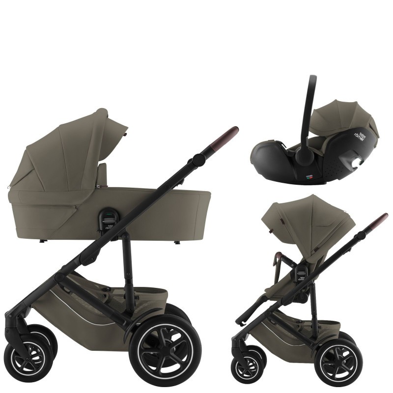 BRITAX RÖMER Set kočárek Smile 5Z + hluboká korba + autosedačka Baby-Safe PRO