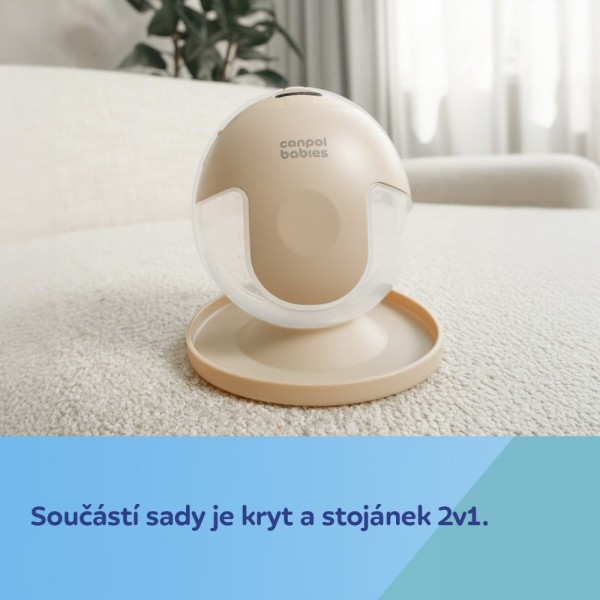 CANPOL BABIES Dvojitá elektrická odsávačka mateřského mléka do podprsenky SmartSense