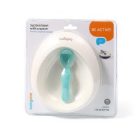 BABYONO Miska s přísavkou a lžičkou 230 ml 6m+