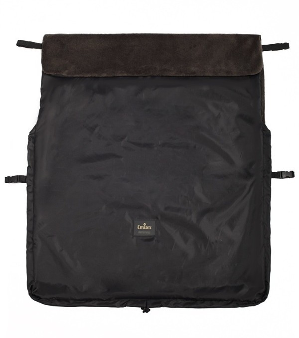 EMITEX Nepadací deka jednobarevná - černá + velvet khaki