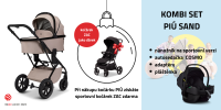 MOON PIÚ Kombi set Kombinovaný kočárek