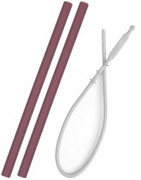 MINIKOIOI Brčko silikonové - 2 ks s kartáčkem