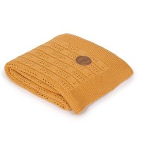 Pletená deka v dárkovém balíčku (90x90) vlny