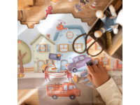 LITTLE DUTCH Knížka se samolepkami Hasičská stanice Jim