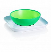 Talířek a miska MAM Baby Bowl & Plate 6+ měsíců Talířek a miska MAM Baby Bowl & Plate 6+ měsíců