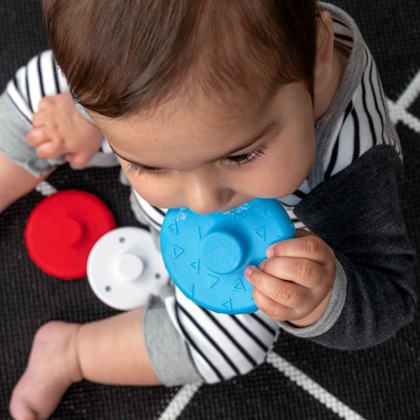 BABY EINSTEIN Kousátko stohovací zebra Stack & Wobble Zen™ 3m+