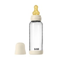 BIBS antikoliková skleněná lahev s kaučukovou savičkou 240ml