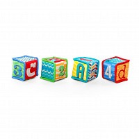 Hračka - kostky Grab & Stack Blocks™, 4ks, 3m+