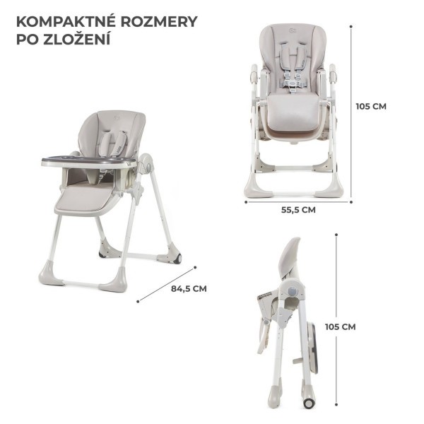KINDERKRAFT Židlička jídelní Yummy