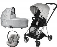 Kočárek CYBEX Set Mios Seat Pack Fashion Koi 2020 včetně autosedačky, podvozek Mios