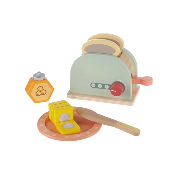 ZOPA Dřevěný toaster set, Wood