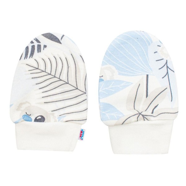 NEW BABY Kojenecký bavlněný set-capáčky a rukavičky