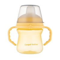 CANPOl BABIES Hrneček se silikonovým pítkem FirstCup 150ml