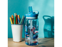 QUOKKA Plastová láhev s pítkem Glow Kids Cars 580 ml