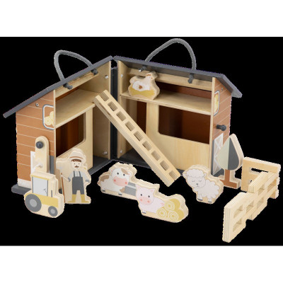 Dřevěná skládací farma