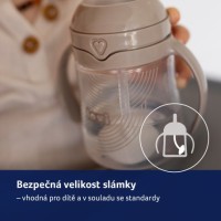 LOVI První hrneček se slámkou a závažím 150 ml