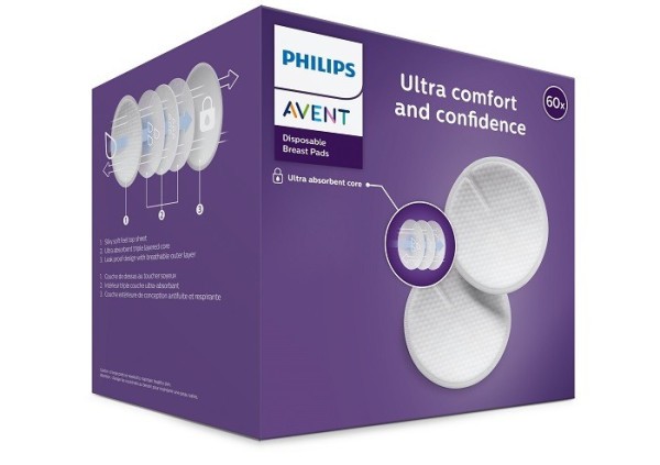 Philips AVENT Odsávačka mateř. mléka manuální + Prsní vložky jednorázové 60 ks