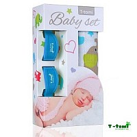 Baby set - bambusová osuška + kočárkový kolíček