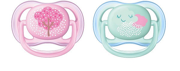 Šidítko Ultra air Deco 0-6 m. dívka, 2 ks