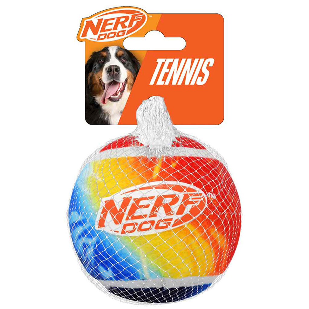 NERF DOG Hračka pro psy tenisový míček bez pískadla 10 cm - tenisový míček bez pískadla