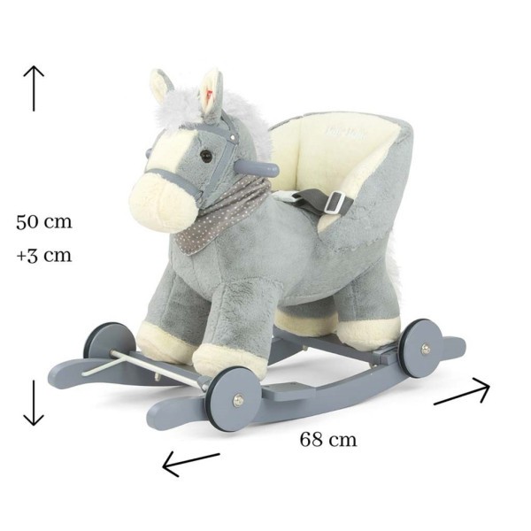 MILLY MALLY Houpací koník s melodií a kolečky