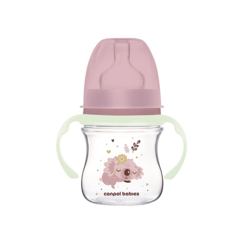 Canpol babies Antikoliková lahev EasyStart se svítícími úchyty SLEEPY KOALA