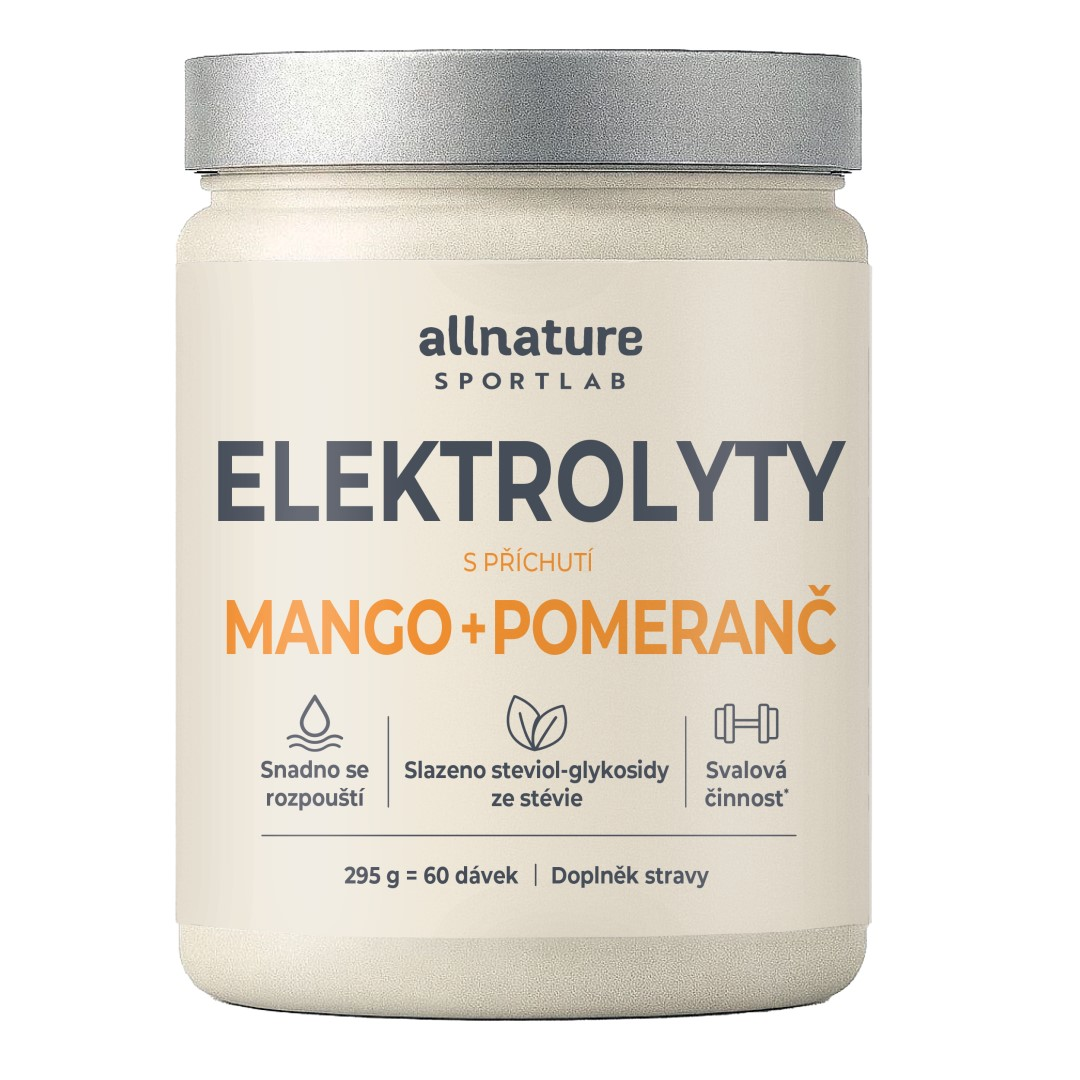 SPORTLAB Elektrolyty mango + pomeranč 295 g - Mango + pomeranč 295 g