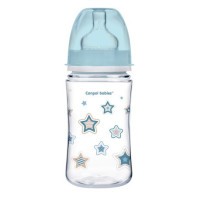 Canpol babies Láhev se širokým hrdlem NEWBORN BABY 240ml modrá