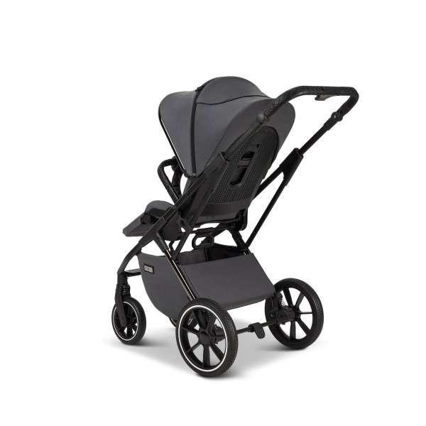 MOON PIÚ EXTRA black chrome Kombinovaný kočárek