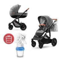 Kočárek kombinovaný Prime 3v1 grey Kinderkraft + Dárek