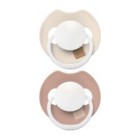 LOVI Dudlík svítící silikonový dynamický PRIME 2ks Ivory/Blush