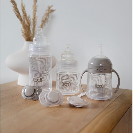 LOVI První hrneček se slámkou a závažím 150 ml