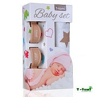 Baby set - bambusová osuška + kočárkový kolíček Baby set - bambusová osuška + kočárkový kolíček