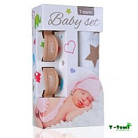 Baby set - bambusová osuška + kočárkový kolíček