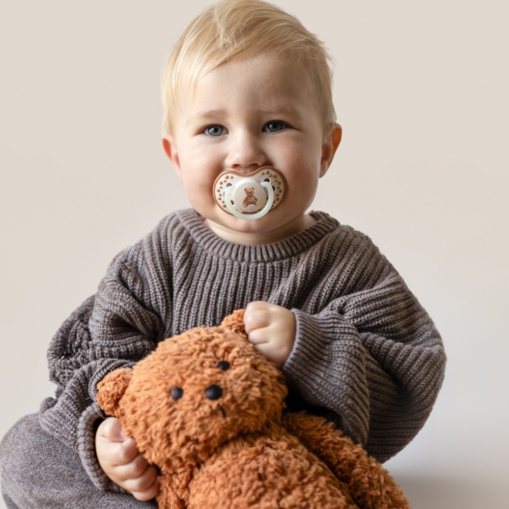 LOVI Dudlík svítící silikonový dynamický TEDDY LOVE  0-6m 2ks