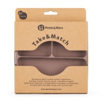 PETITE&MARS Talířek silikonový dělící kulatý Take&Match 6m+ PETITE&MARS Talířek silikonový dělící kulatý Take&Match 6m+