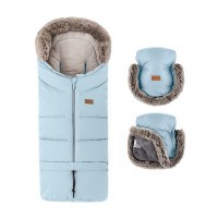 PETITE&MARS Set zimní fusak Arctic 4v1 + rukavice na kočárek Furry