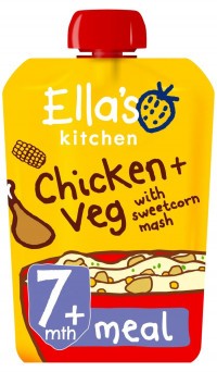 Ella's Kitchen BIO Kuřátko s kukuřičnou kaší (130 g)