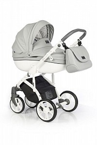 Kočárek z eko kůže Roan Bass Soft - Dove White