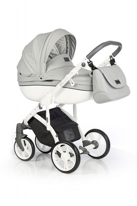 Kočárek z eko kůže Roan Bass Soft - Dove White