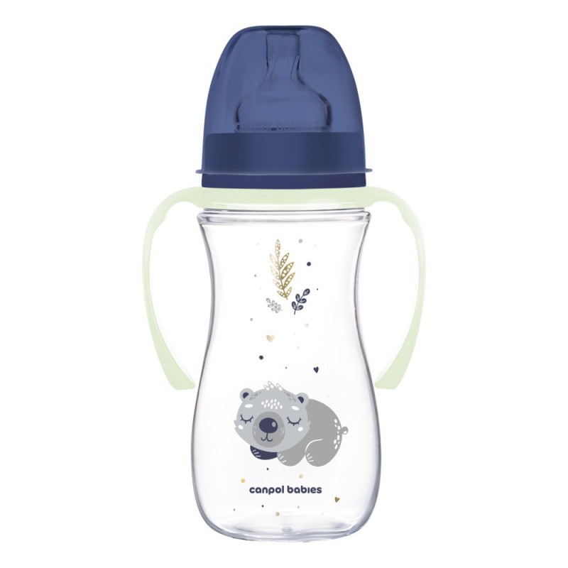 Canpol babies Antikoliková lahev EasyStart se svítícími úchyty SLEEPY KOALA