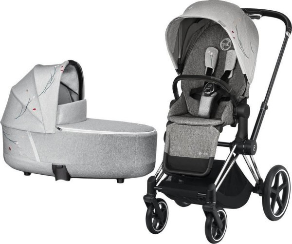 Kočárek CYBEX Priam Lux Seat Fashion Koi 2020 včetně korby, podvozek Priam