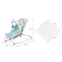 Houpátko vibrující s melodií Felio 3v1 Light 0m+, do 18kg, Kinderkraft 2019