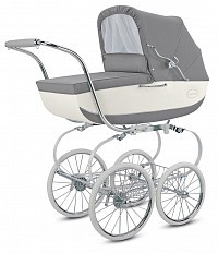 Inglesina korba CLASSICA JACQUARD ARGENTO+taška + přebalovací taška Classica